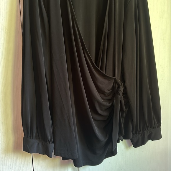 Calvin Klein faux wrap blouse - Picture 3 of 4